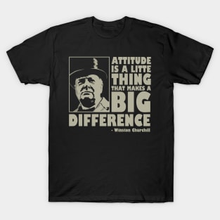 Winston Churchill - Motivational Quote T-Shirt